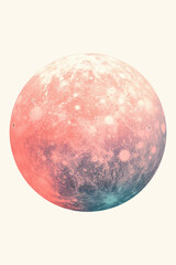 Wall Mural - Minimalist Moon print. Wall art. Modern art. Created with Generative AI technology
