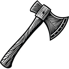 Forester’s Axe Vector silhouette.