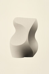 Wall Mural - minimalist abstract art print. wall art. modern art. created with generative ai technology
