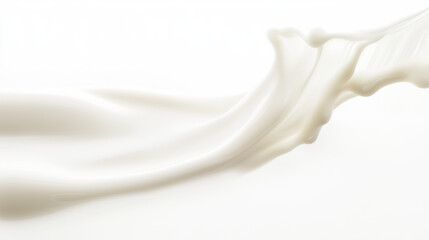 A twisted stream of milk flow.  