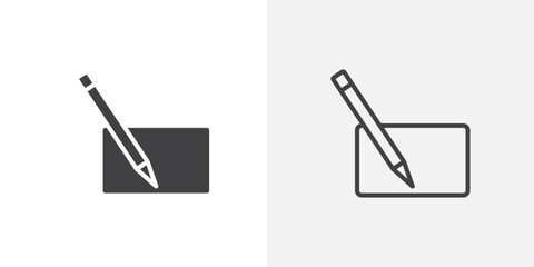 Poster - Post icon vector icon set in black and white color.