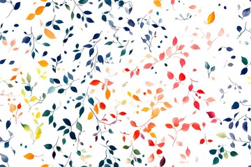 Sticker - Colorful botanical pattern design