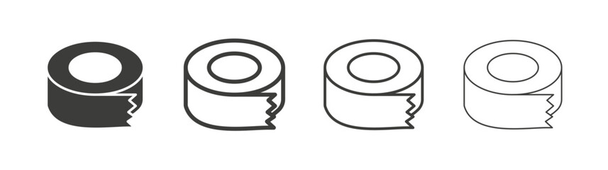 Tape liner icon vector set.