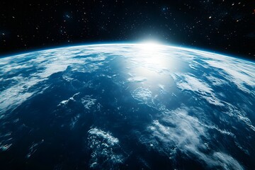 Wall Mural - earth view from space