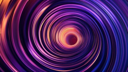 Canvas Print - Abstract motion circle modern cyberspace digital tunnel Seamless loop tenchnology video background