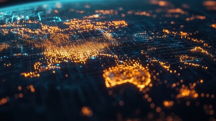 Abstract of global network and communication background