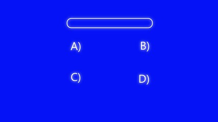 Quiz Animation template, Quiz  Line Animation with option selection ,Template for Show or Game , question and test menu choice quiz show question and answers with option.
