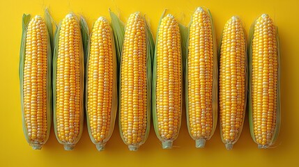 Sticker -   A bright yellow cornfield on a green border