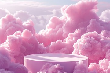 Wall Mural - Pink Cloud Platform