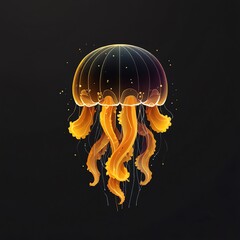 Poster - Glowing Jellyfish