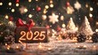 © Jane Kelly - Christmas background year 2025. New Year 2025 background