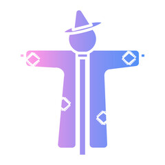 Sticker - scarecrow Gradient icon