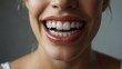 © lorav - Bright and Healthy Smile: Captivating Close-Up of Sparkling White Teeth for Promoting Dental Care and Oral Hygiene