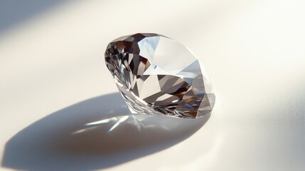 Aufkleber - Sparkling Diamond on Bright Surface with Shadow