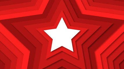 Wall Mural - red star animated background loop video