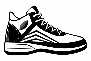 Sticker - A vector of simple glyph shoes icon