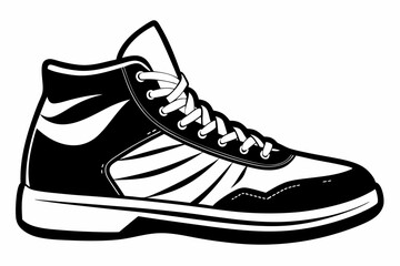 Sticker - A vector of simple glyph shoes icon