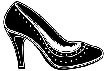 Sticker - women shoes vector for symbol icon website presentation