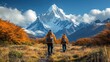 © Igal - Trekking through rugged trails with scenic views of towering mountain peaks and remote landscapes is a challenging yet rewarding outdoor adventure.