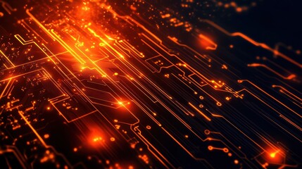Abstract circuit board futuristic technology background