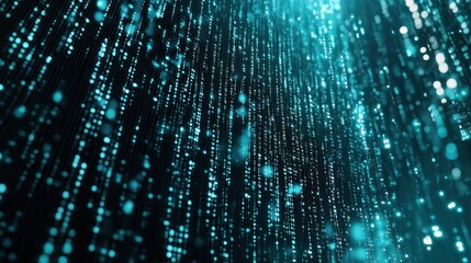 Digital binary business code matrix background