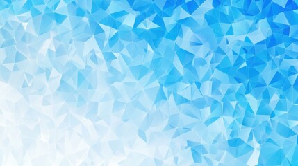 Canvas Print - Discover a stunning lowpoly crystal background featuring a mesmerizing blue design, perfect for various digital projects.