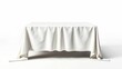 © MahmudulHassan - Table with white tablecloth isolated on white background