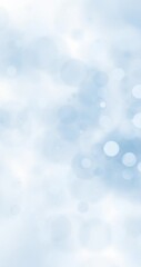 Wall Mural - white blue blurred circle bokeh concept loop winter vertical background.