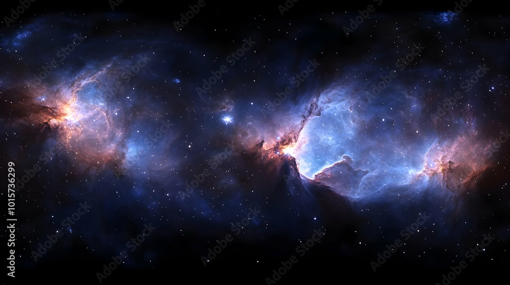 Cosmic Nebulae Dance in a Starry Sky with Swirling Clouds of Gas and ...