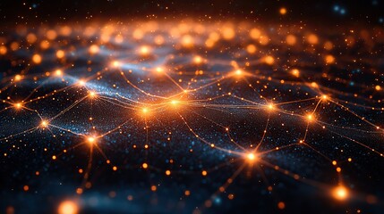Wall Mural - a detailed network illustration, representing the complex interconnectivity of digital systems.
