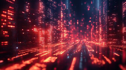 Wall Mural - a 3d illustration of programming code and computer scripts, highlighting the digital landscape of so