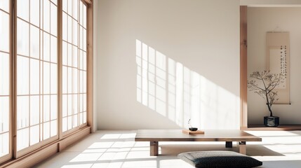 Wall Mural - Minimalist Japanese Interior Design