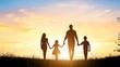 © MAHLUFI_ - Family Silhouette at Sunset