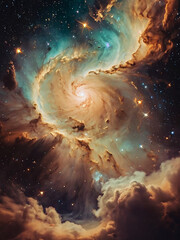 Wall Mural - beige cosmos background 1