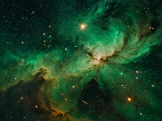green cosmos background 1