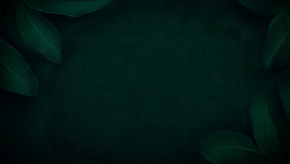 Poster - Solid dark green background with a smooth texture and gradient