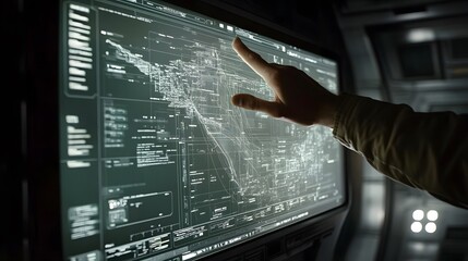 Futuristic Interface User Interface Digital Screen Monitor