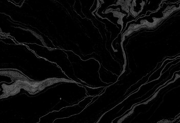 Naklejka na meble Marble black texture, wavy texture background