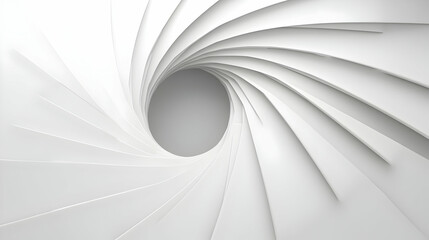 Wall Mural - abstract white spiral background with smooth lines creates an elegant and modern design