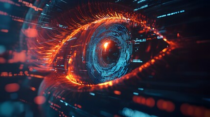 Digital Eye   Abstract Technology Background