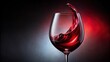 © Sujid - Luxurious swirl of ruby red wine settling in glass, luxurious, swirl, ruby red, wine, settling, glass, elegant