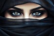 © Viam - Mysterious beauty with captivating eyes veiled in black