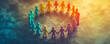 © Natalia Klenova - Colorful Figures Symbolizing Teamwork and Unity