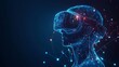 © Rupak - Virtual reality enthusiast experiencing vibrant digital landscapes in headset
