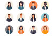 © Sodapeaw - Diverse avatar illustrations of men and women, showcasing various hairstyles and attire, ideal for professional or social media use.