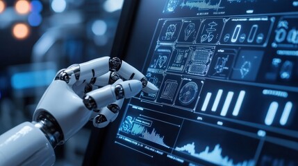 Wall Mural - ai technology in finance