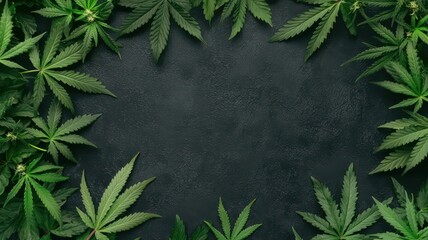 Wall Mural - Arranging cannabis buds