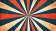 © Валерий Тодаренко - A bold abstract sunburst background with red, white, and blue rays, arranged in a retro pattern, giving a vintage feel to the design.