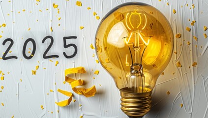 Yellow Paper Lightbulb Concept for Innovation Problem Solving and Creativity in 2024