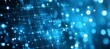 © Ilja - Abstract Blue Technology Background With Glowing Grid And Particles, Big Data Network Concept